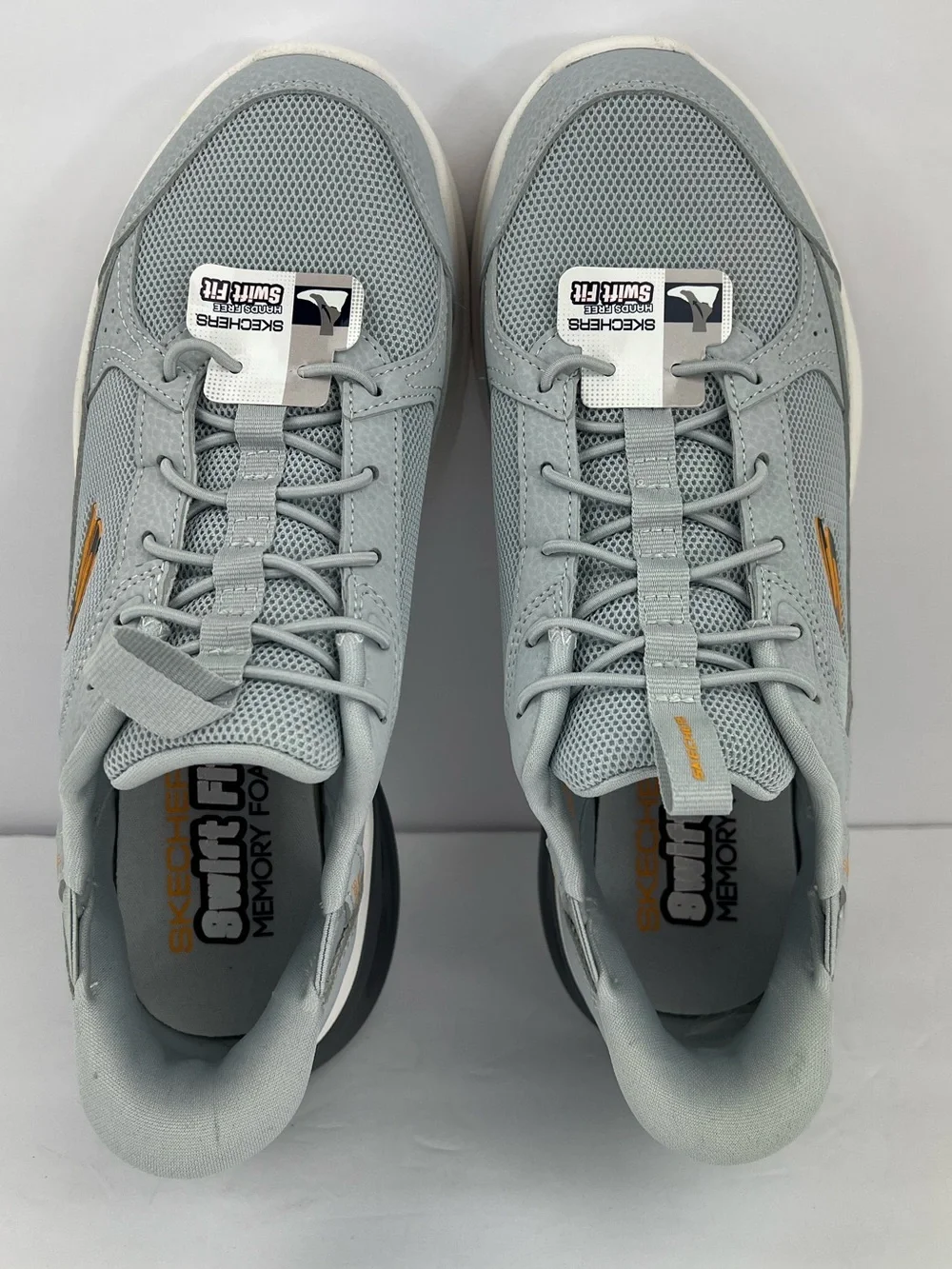 SKECHERS SLIP-IN GLIDE-STEP SWIFT-FIT HANDS FREE, MEMORY FOALIGHT GREY SIZE 8.5